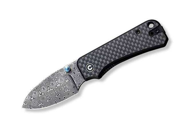 DAMASCUS KNIFE BABY BANTER G10 CF BLACK - CIVIVI