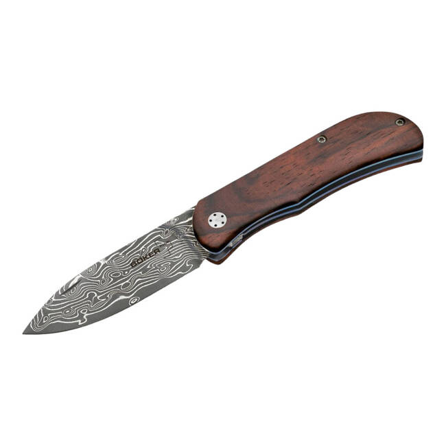 DAMASCUS KNIFE EXSKELIBUR II COCOBOLO - BOKER PLUS