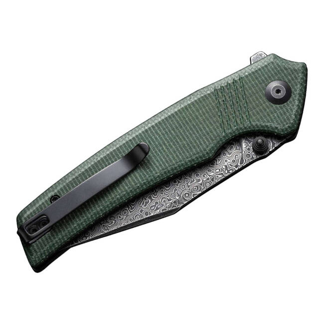 DAMASCUS KNIFE TRANQUIL MICARTA GREEN - CIVIVI