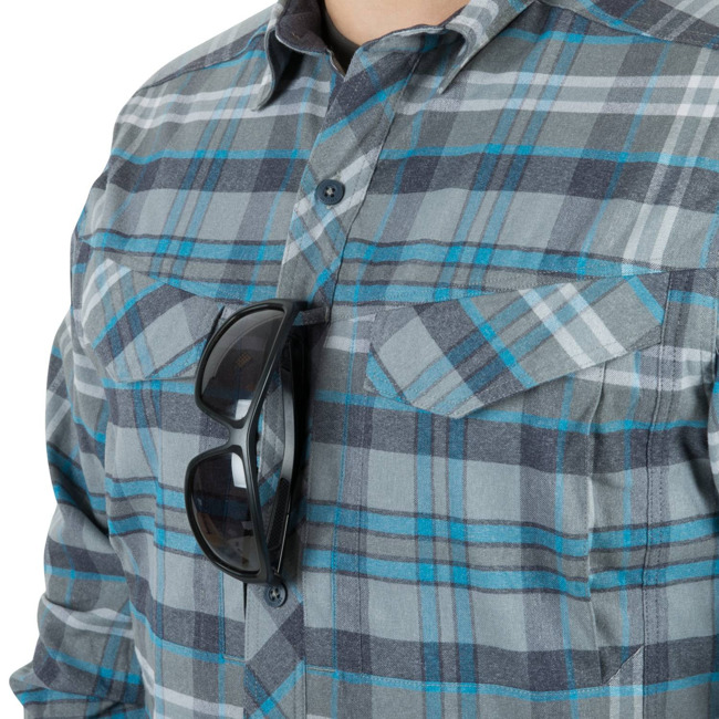 DEFENDER MK2 PILGRIM SHIRT - Blue Plaid 