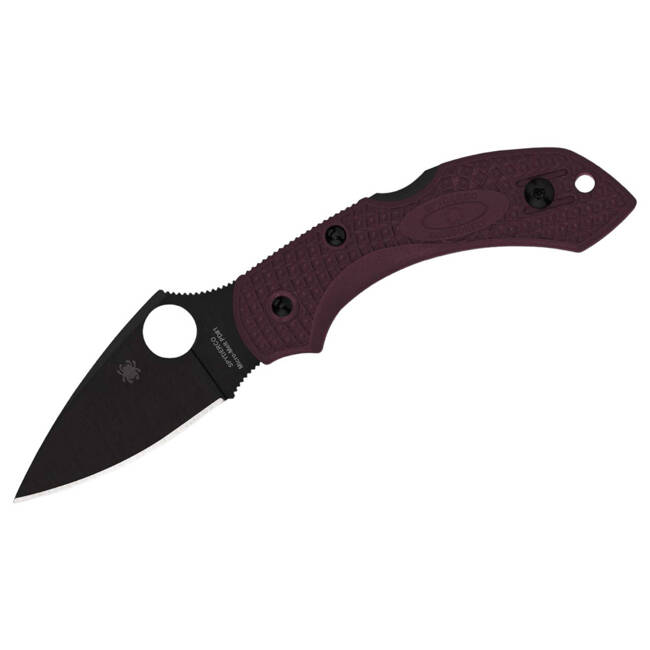 "Dragonfly 2 Lightweight Micro-Melt PD#1 Black Blade Sprint Run" POCKET KNIFE - SPYDERCO