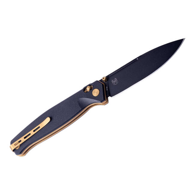 EDC KNIFE HUGINN G10 BLACK & GOLD - REAL STEEL