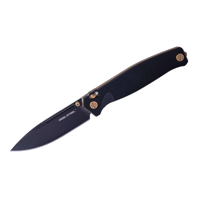 EDC KNIFE HUGINN G10 BLACK & GOLD - REAL STEEL