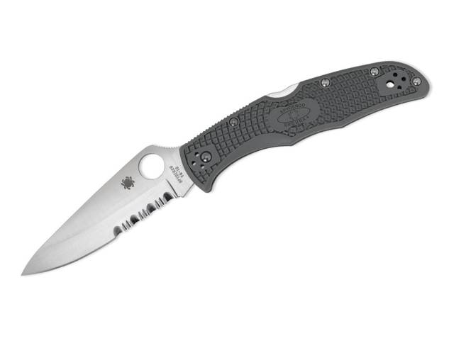 ENDURA FOLIAGE SERRATED POCKET KNIFE - SPYDERCO