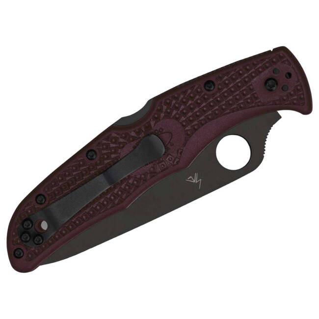 "Endura 4 Lightweight Micro-Melt PD#1 Black Blade Sprint Run" POCKET KNIFE - SPYDERCO