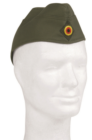 FIELD CAP - MILITARY SURPLUS FROM GERMAN ARMY - OD GREEN - USED