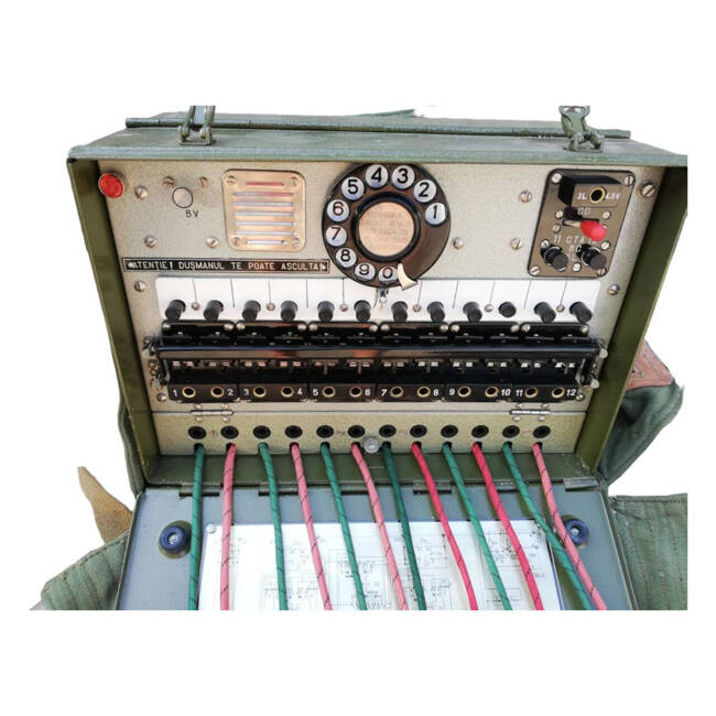 FIELD TELEPHONE EXCHANGE F 1612 - MILITARY SURPLUS ROMANIAN ARMY - LIKE NEW, IN PERFECT WORKING CONDITION