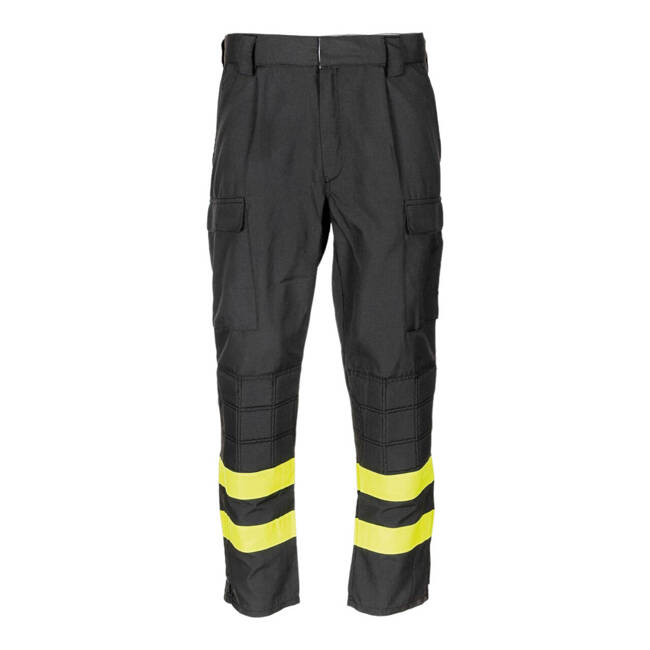 FIREFIGHTER PANTS, BLACK - MILITARY SURPLUS FROM ITALIAN ARMY - USED