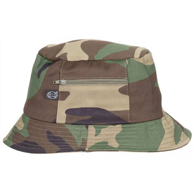 FISHER HAT WITH SIDE POCKET - MFH® - WOODLAND