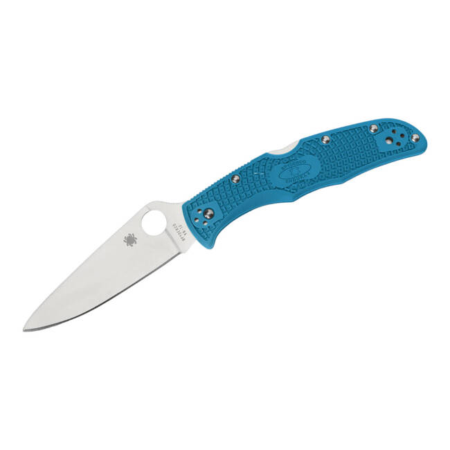 FISHING KNIFE ENDURA FLAT GROUND - BLUE - SPYDERCO