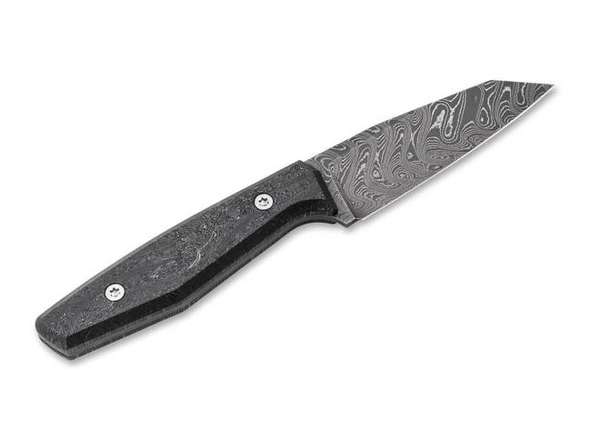 FIXED BLADE KNIFE - DAILY AK1 DAMASC - SILVER 