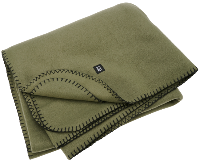 FLEECE BLANKET - OLIVE - BRANDIT