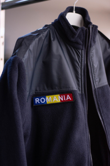 FLEECE JACKET - AUTUMN/WINTER - WITH EMBLEMS - ANP