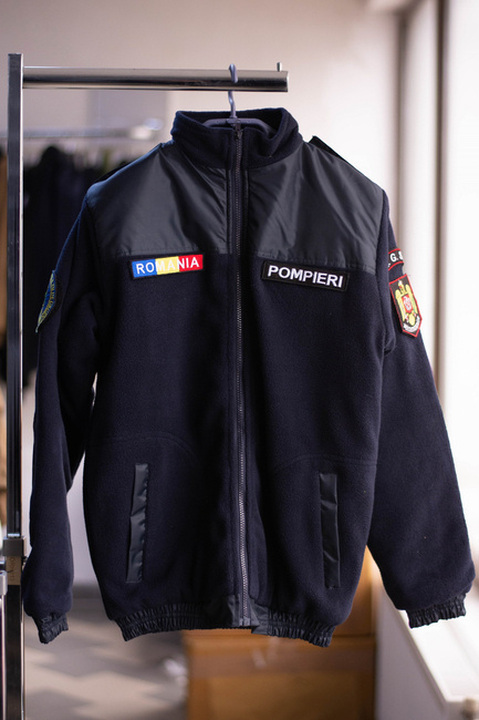 FLEECE JACKET - AUTUMN/WINTER - WITH EMBLEMS - FIREFIGHTERS