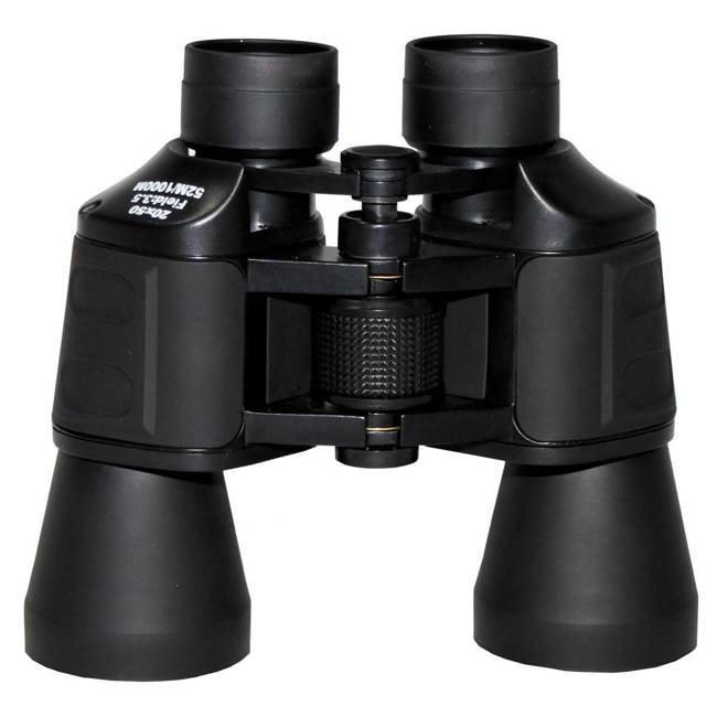 FOLDABLE BINOCULAR - 20 x 50 - PLASTIC POCKET - MFH® - BLACK