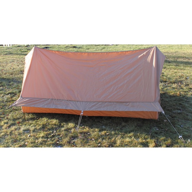 FR tent, 2 people, w/floor, khaki, like new