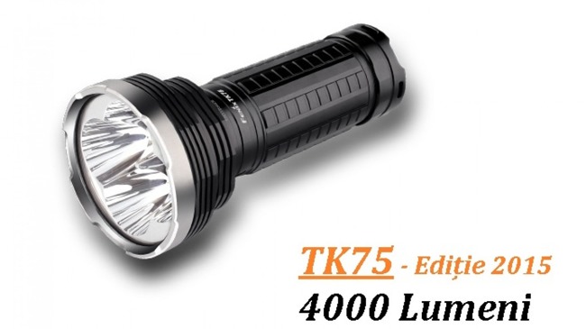 Flashlight Fenix TK75, water resistant