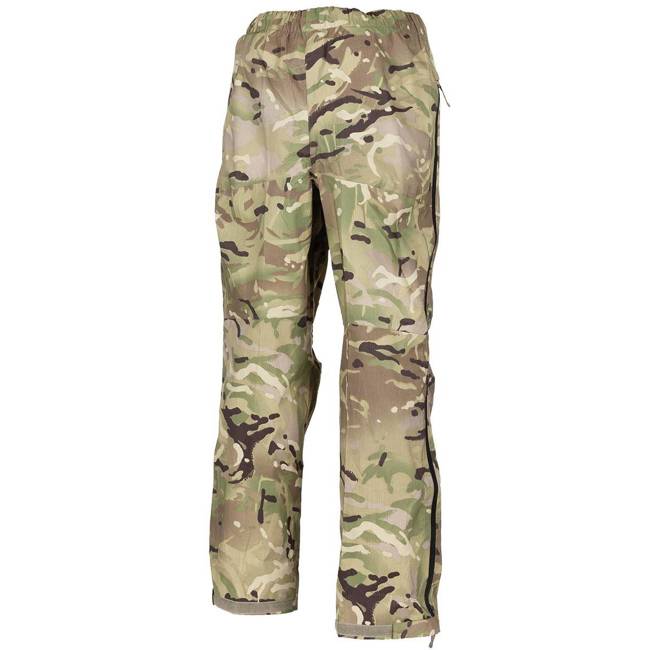 GB RAIN PANTS - "LIGHTWEIGHT" - 3 LAYER LAMINATE - MTP CAMO - LIKE NEW