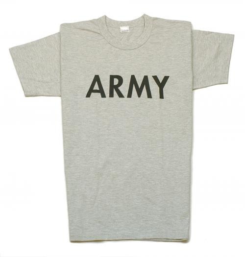 GREY T-SHIRT ´ARMY´ PRINT