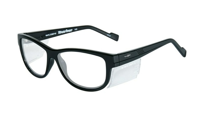 Glasses - Wileyx - MARKER Clear Lens Gloss Black Frame