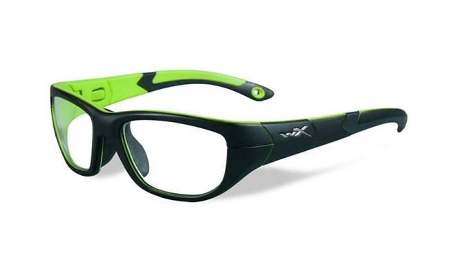 Glasses - Wileyx - VICTORY Clear Matte Black/Lime Green Frame