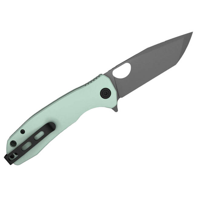 HONEY BADGER TANTO FLIPPER POCKET KNIFE - BLACK DLC JADE - MEDIUM