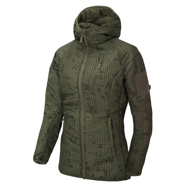 HOODED JACKET FOR WOMEN - WOLFHOUND® - Climashield® Apex™ - Helikon-Tex® - DESERT NIGHT CAMO