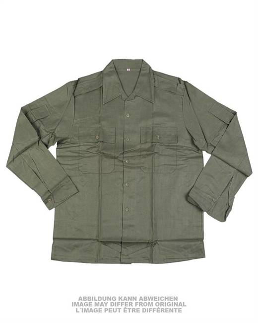 HUNGARIAN FIELD SHIRT - OD GREEN - SMALL SIZES - MILITARY SURPLUS - USED