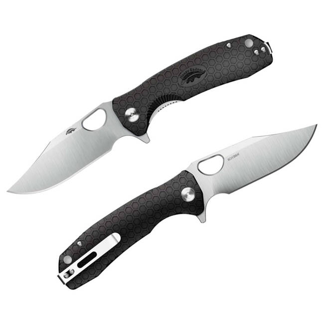 Honey Badger - BLACK - SMALL - CLIPPOINT POCKET KNIFE 