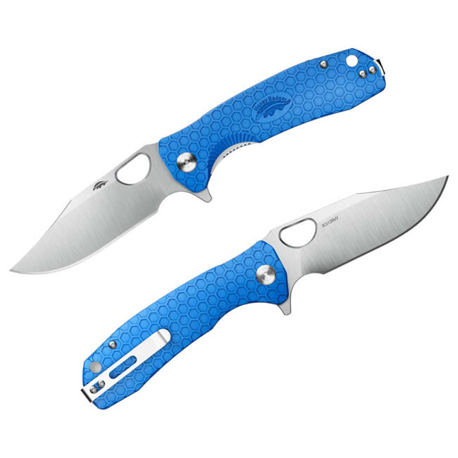 Honey Badger - BLUE - LARGE - CLIPPOINT POCKET KNIFE 