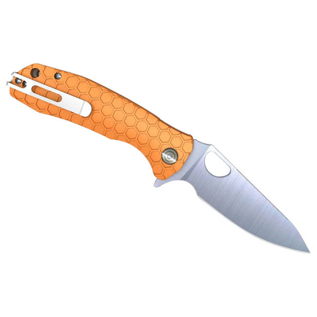 Honey Badger - ORANGE - LARGE - LEAF POCKET KNIFE 