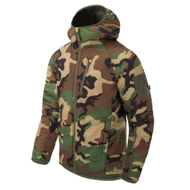 JACKET WITH HOOD - WOLFHOUND® - CLIMASHIELD® APEX - Helikon-Tex® - US WOODLAND