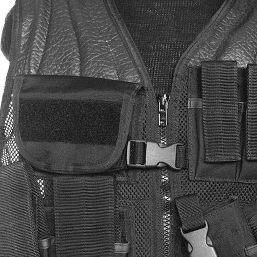 JANDARMERIA TACTICAL VEST - WITH NET AND BELT - BLACK