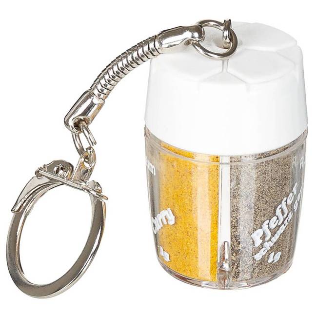 KEYCHAIN - SPICE SHAKER WITH 4 SPICES - Trek 'n Eat®