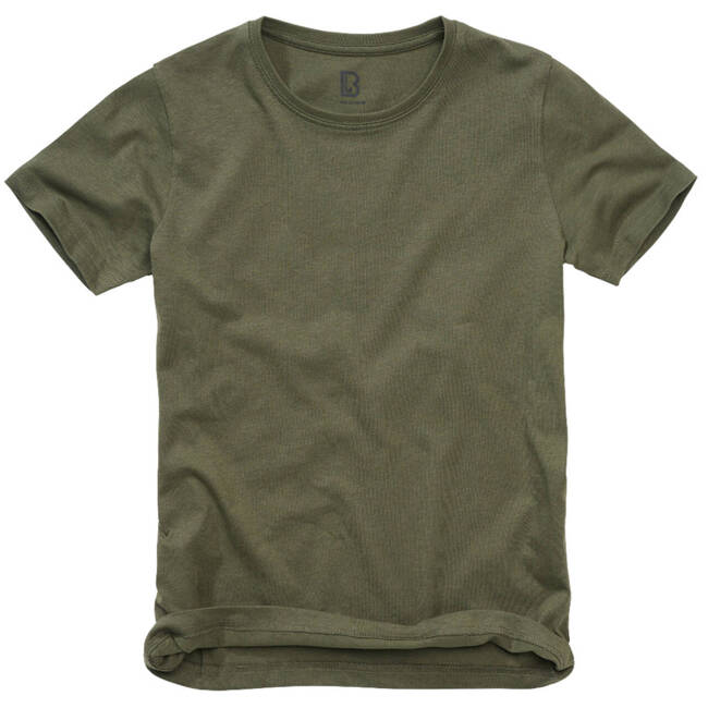 KIDS COTTON T-SHIRT - OLIVE - BRANDID