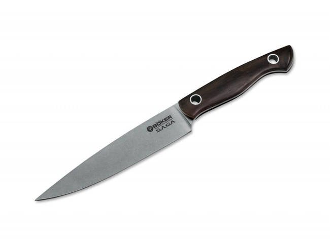 KITCHEN KNIFE SAGA UTILITY KNIFE GRENADILL - BOKER