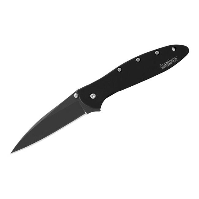 KNIFE WITH ASSISTED OPENER LEEK BLACK - KERSHAW