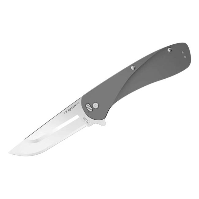 KNIFE WITH ASSISTED OPENER RAZOR VX1 3.0" ALUMINUM - GREY - OUTDOOR EDGE