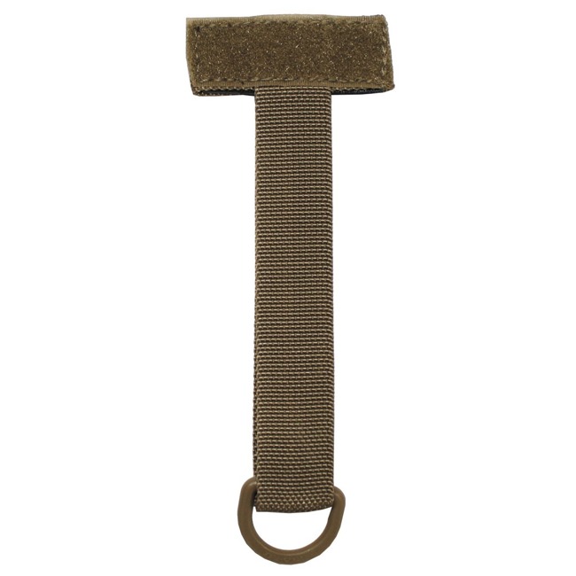 Key chain, ring, trinket, "Tactical III", length 13 cm, coyote tan