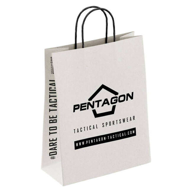 LARGE PAPER HANDBAG - WHITE - PENTAGON