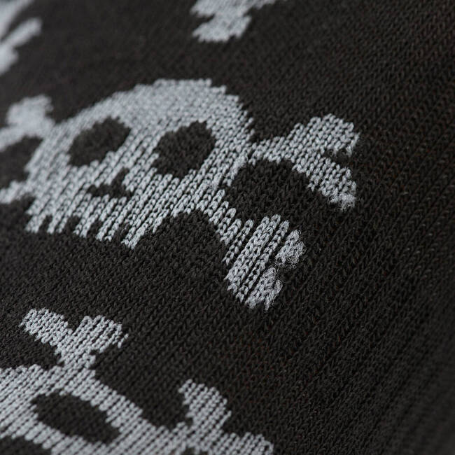 LIGHT SUMMER SOCKS - PIRATE SKULL - M-TAC - BLACK