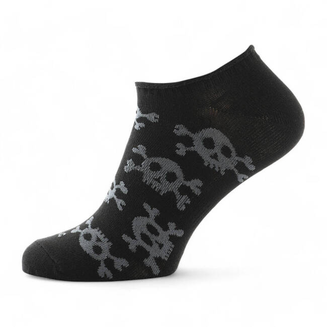 LIGHT SUMMER SOCKS - PIRATE SKULL - M-TAC - BLACK