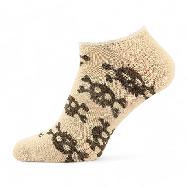 LIGHT SUMMER SOCKS - PIRATE SKULL - M-TAC - SAND