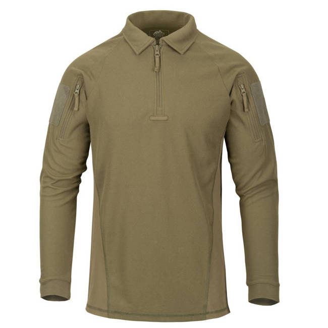 LONG SLEEVE POLO SHIRT - "RANGE®" - Helikon Tex® - ADAPTIVE GREEN