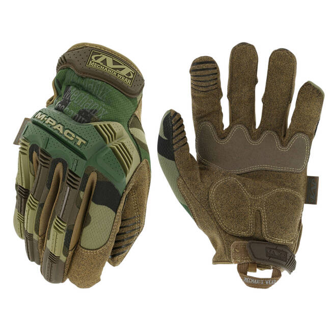 M-PACT WOODLAND CAMO GLOVES - MECHANIX WEAR