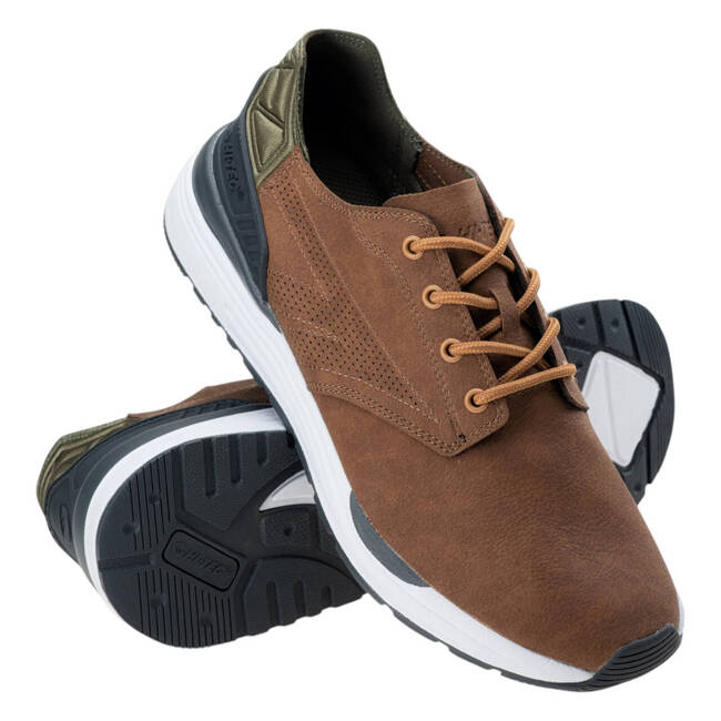 MALE ROZAN SHOES - CAMEL/KHAKI/DARK GREY - HI-TEC- MAGNUM