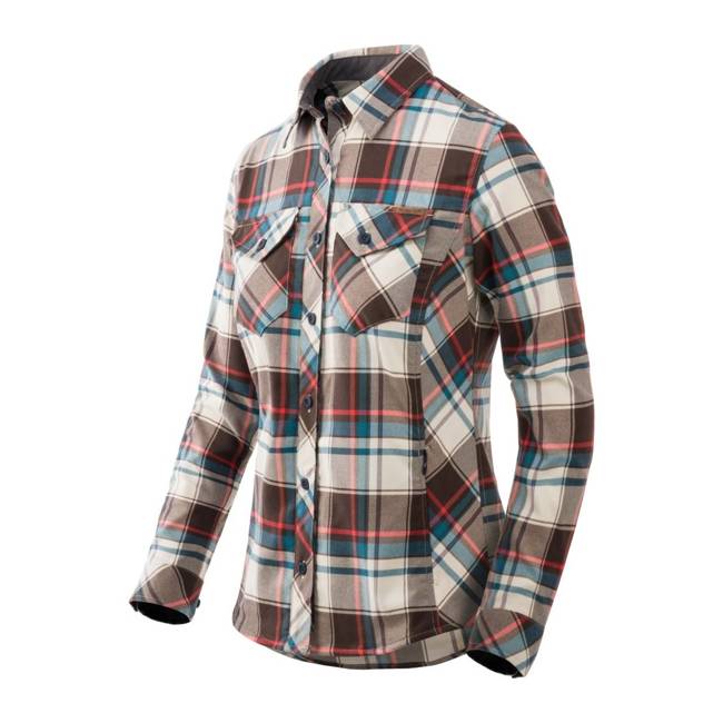 MARIGOLD WOMAN`S SHIRT - FOGGY MEADOW PLAID - HELIKON  