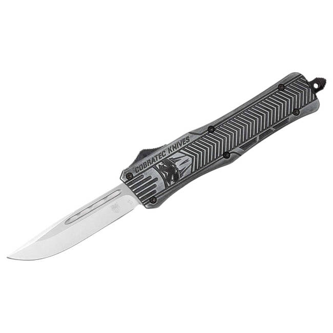 MEDIUM STONEWASH CTK-1 DROP POCKET KNIFE - CobraTec