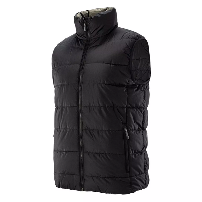 MEN'S QUILTED VEST MAGNUM - BLACK/OLIVE GREEN