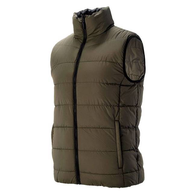 MEN'S QUILTED VEST MAGNUM - BLACK/OLIVE GREEN